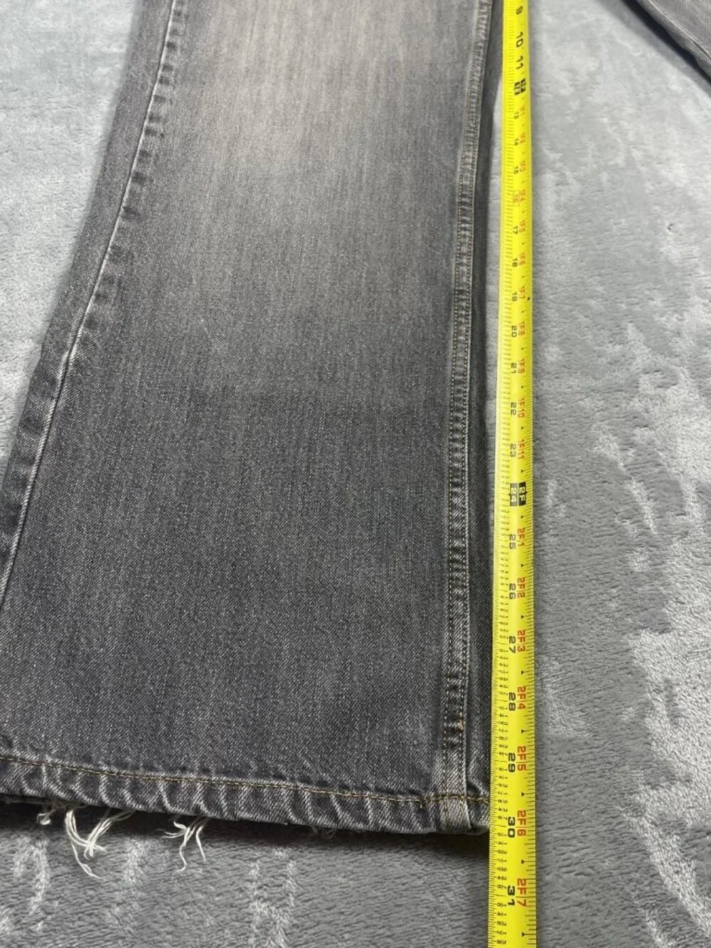 Tony Hawk Straight-Leg Denim Gray Faded Y2K Jeans 30 x 32